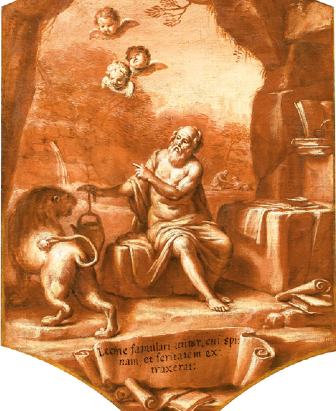 Cesare Pronti San Girolamo e il leone
