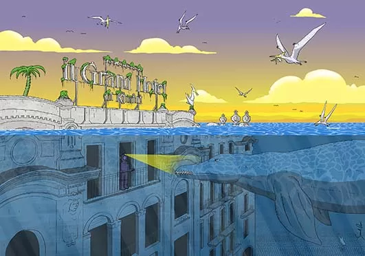 Rimini sommersa I disegni subacquei di Samuele Grassi